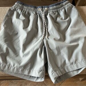 Chubbies Blue Swim Trunks with Navy Accents